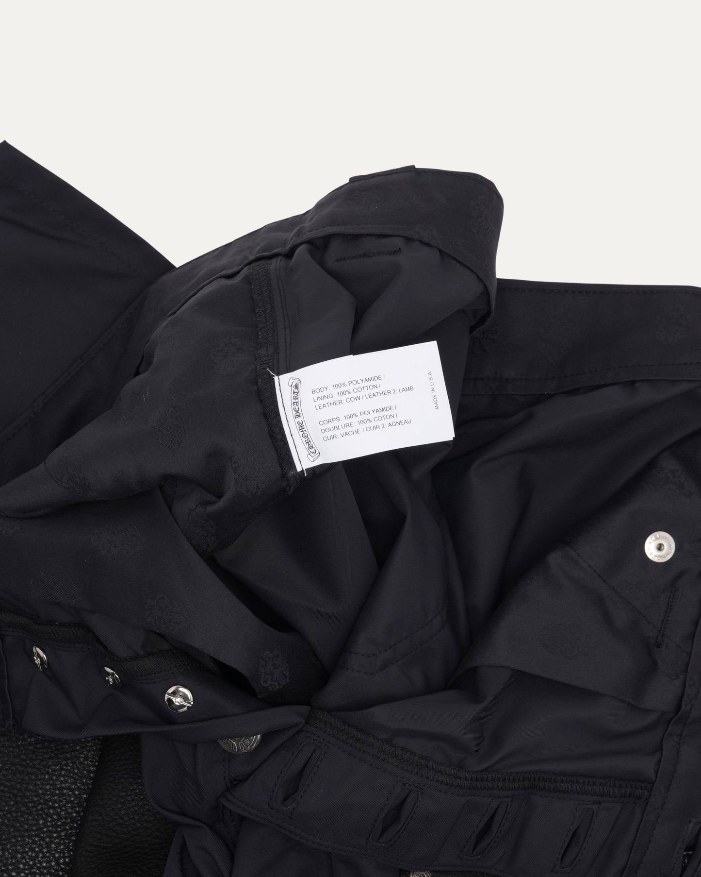 Nylon and Leather Double Knee Carpenter Pants