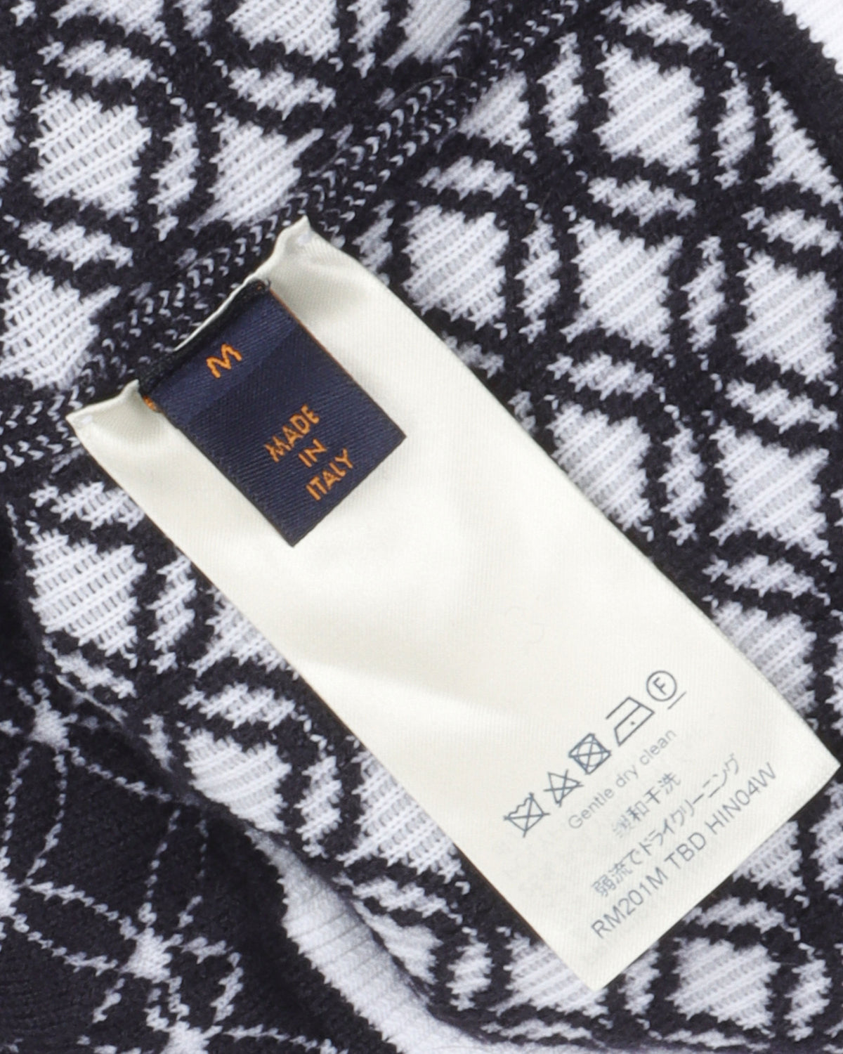 Patterned Knit Hoodie