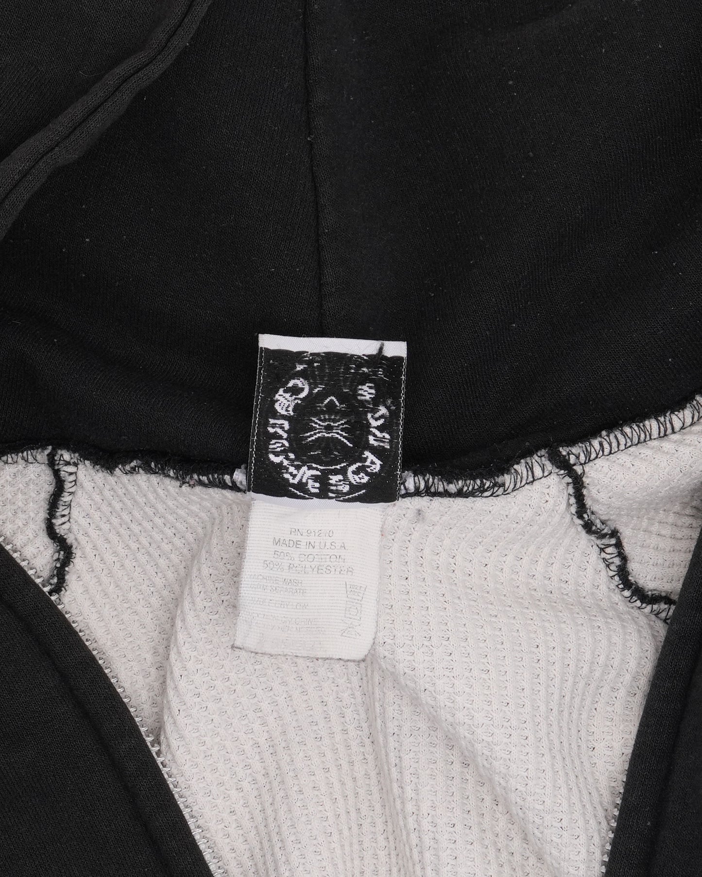 Vintage Tonal Horseshoe Logo Zip Up Hoodie