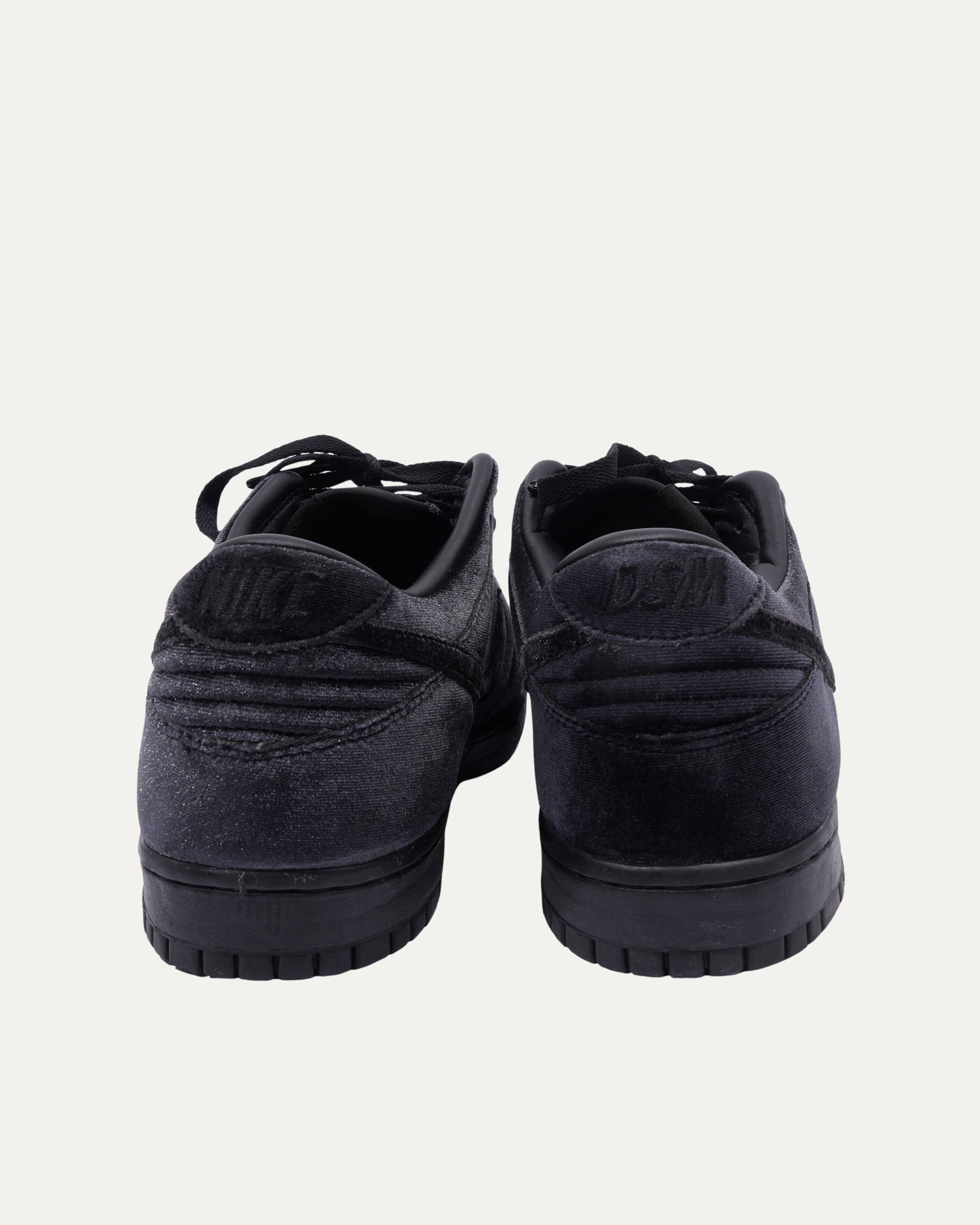 Dover Street Market Dunk Low "Triple Black Velvet" Sneakers