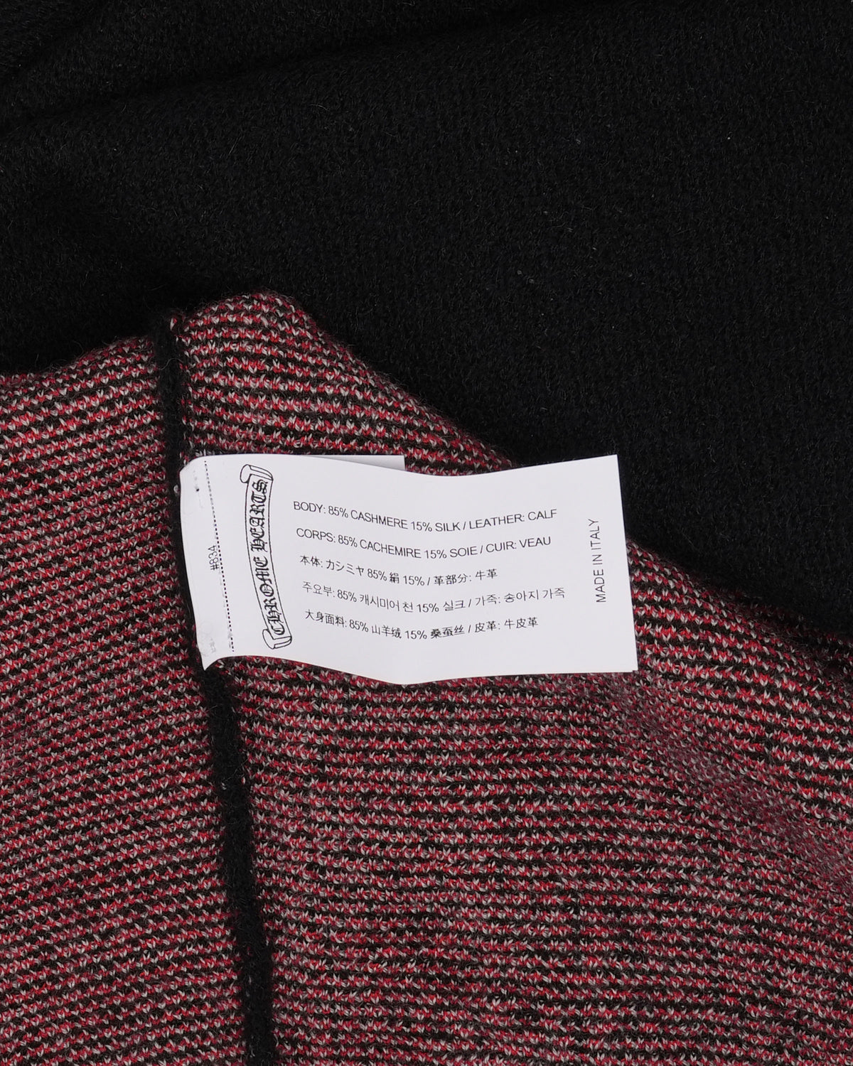 Matty Boy Chomper Cemetery Cross Patch Cashmere-Silk Blend Sweater