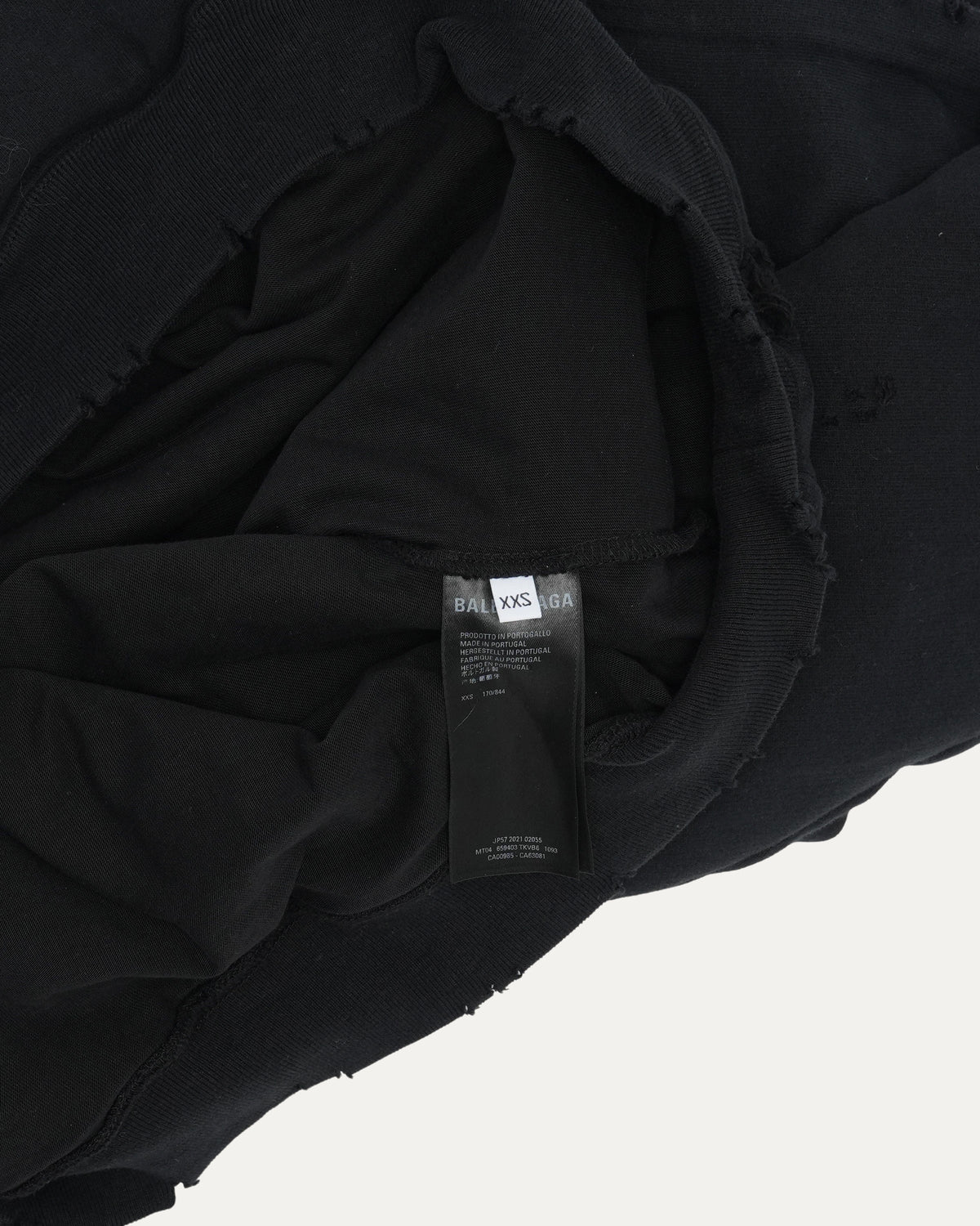 Layered Distressed Hoodie