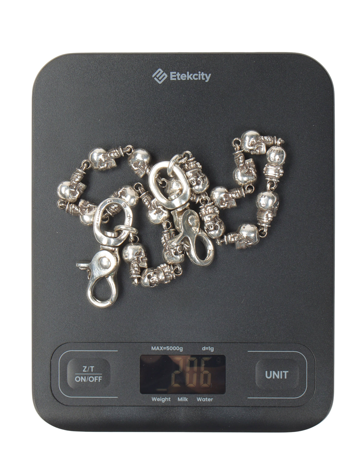 Delphino Foti Skull Wallet Chain