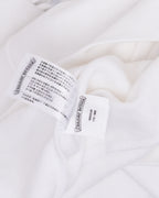 Metallic Print Vertical Logo Hoodie