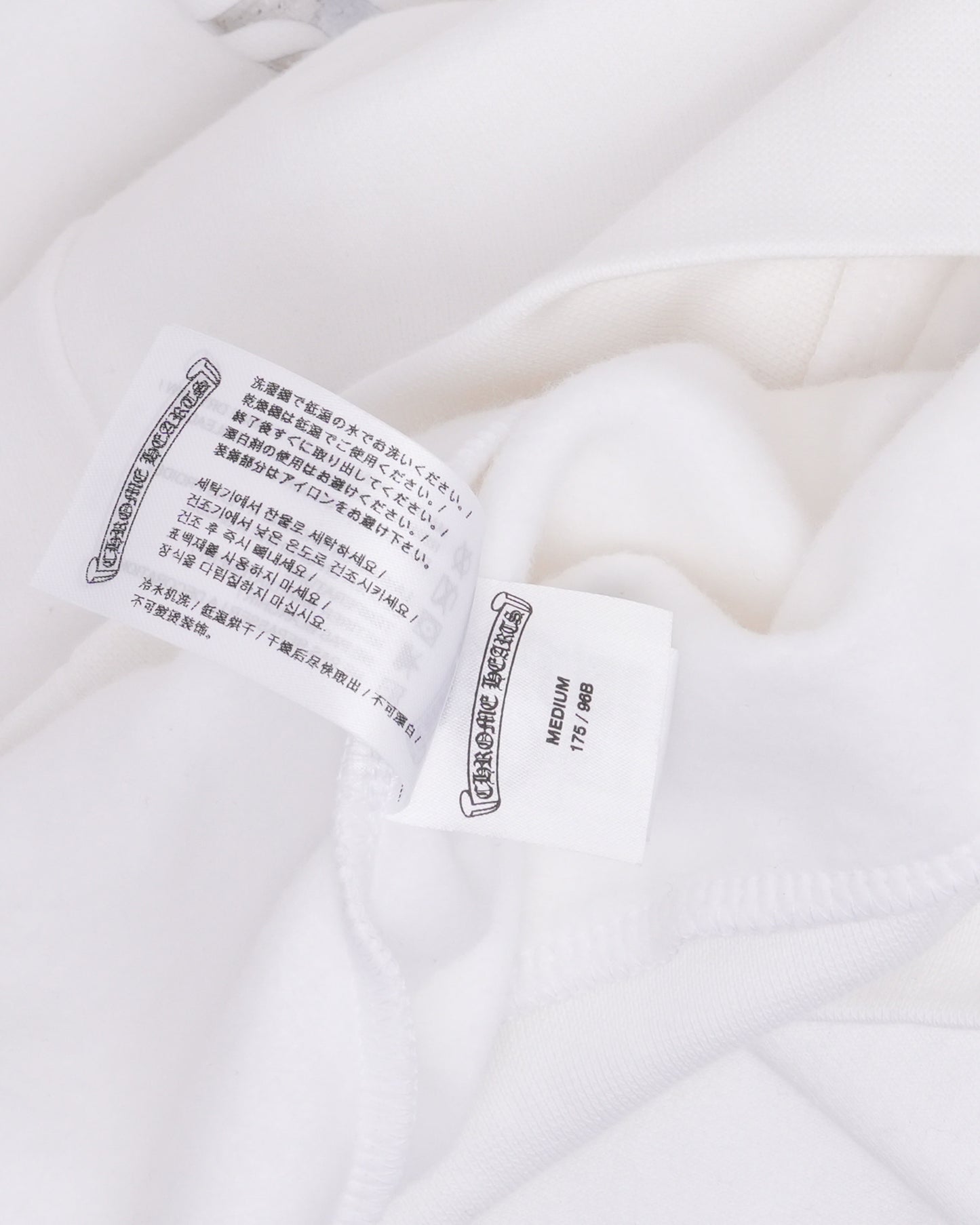 Metallic Print Vertical Logo Hoodie