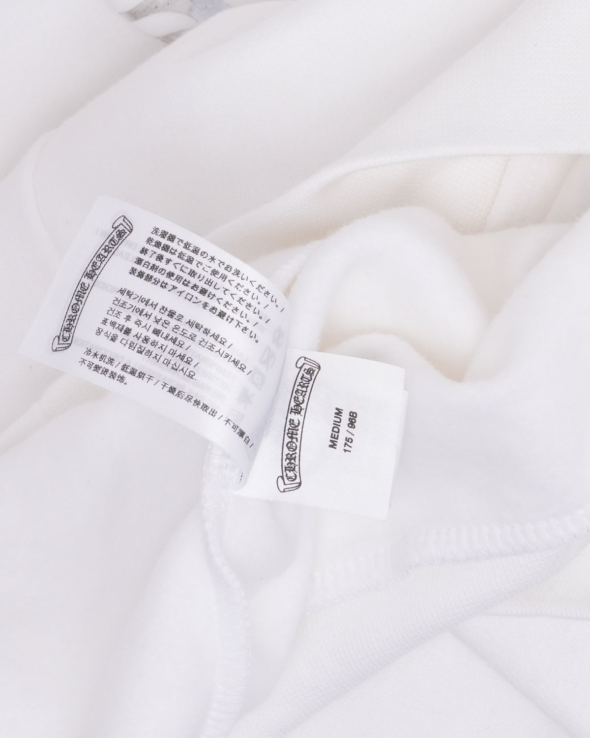 Metallic Print Vertical Logo Hoodie