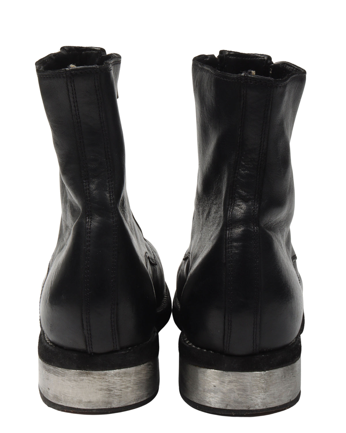 GR07FZI Full Grain Leather Double Front Zip Boots