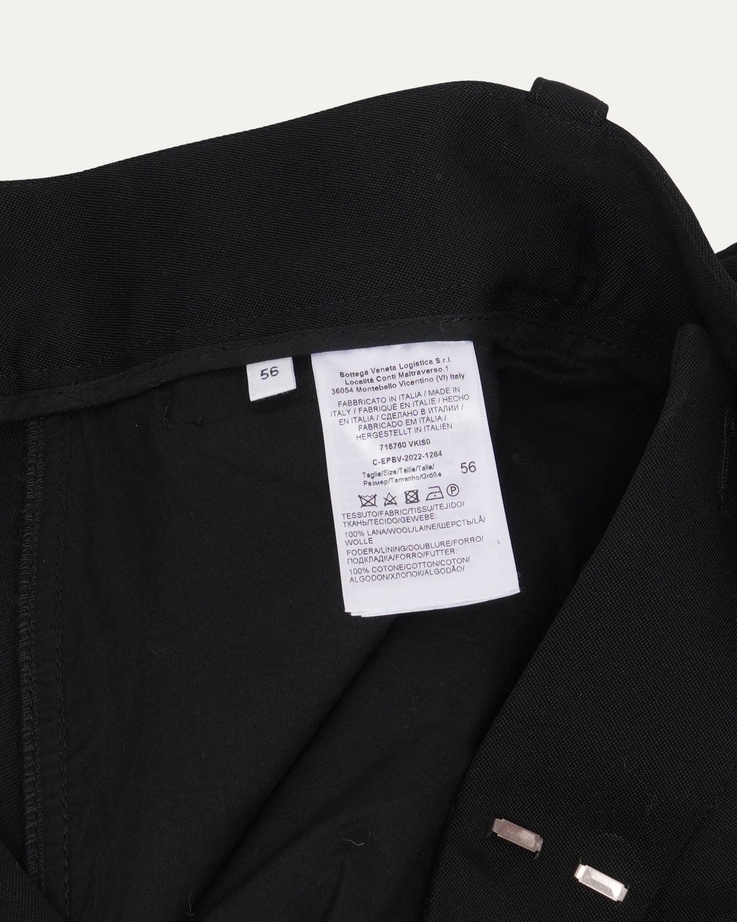 Wool Cargo Jogger Trousers