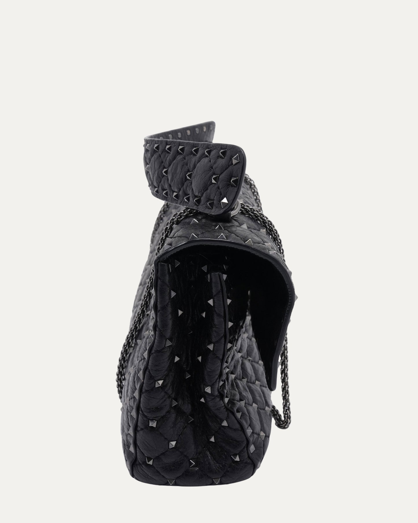 Quilted Rocketed Flap Bag