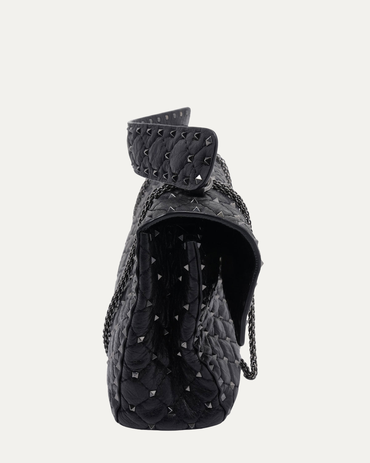 Quilted Rocketed Flap Bag