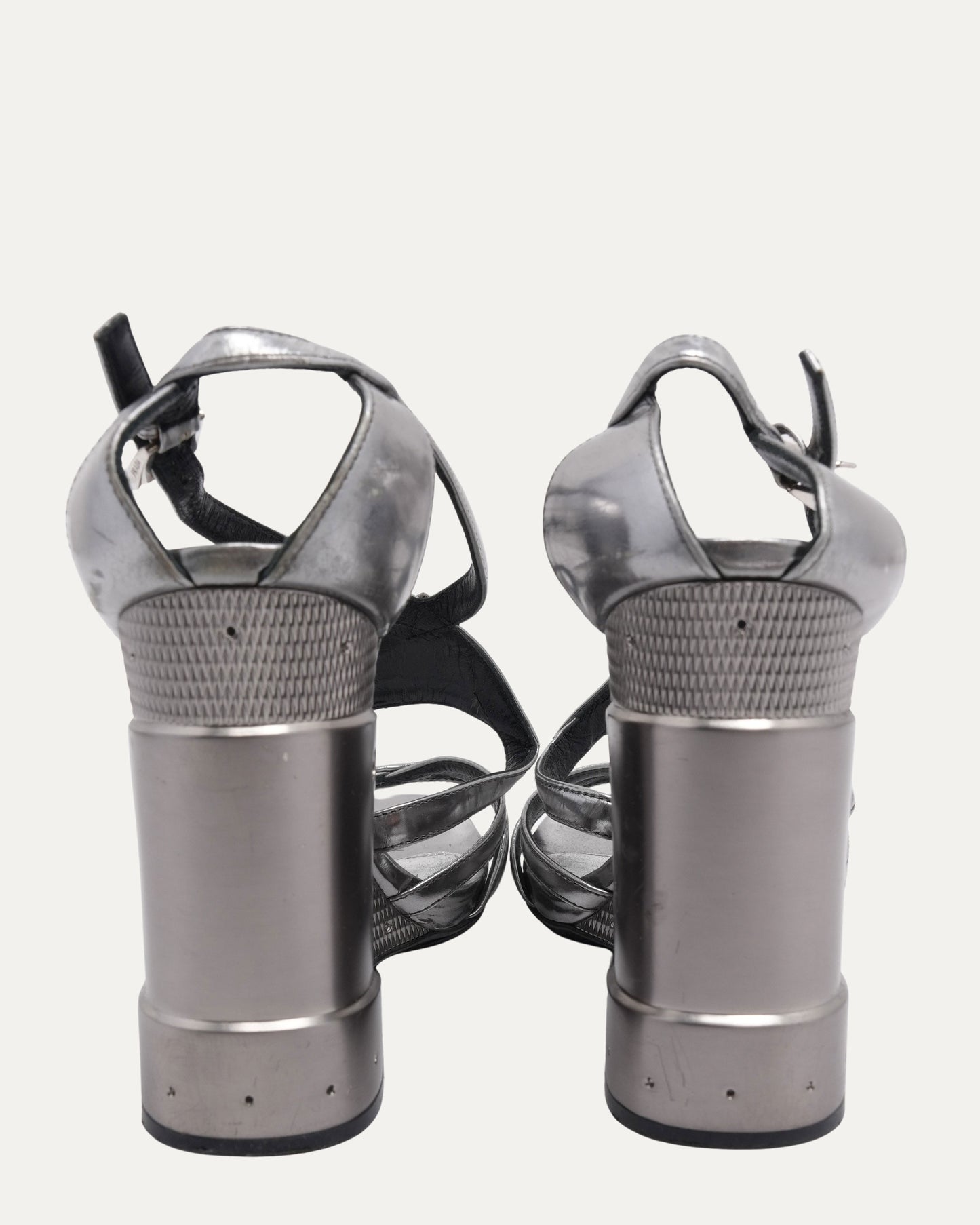 FW 2014 Metal Wedge "Robot" Heels