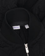 Washed Nylon Quilted Bomber Jacket