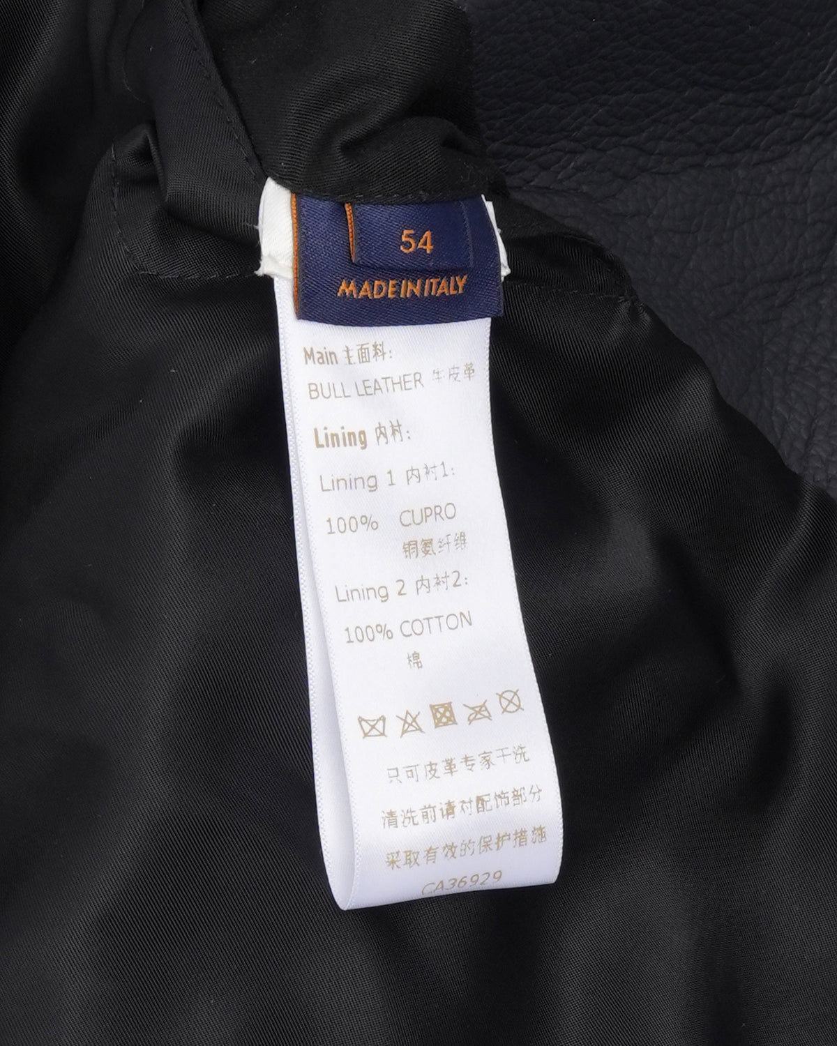 Frequency Embroidered Leather Jacket