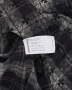 Monogram Cross Patch Loose Ends Flannel Shirt