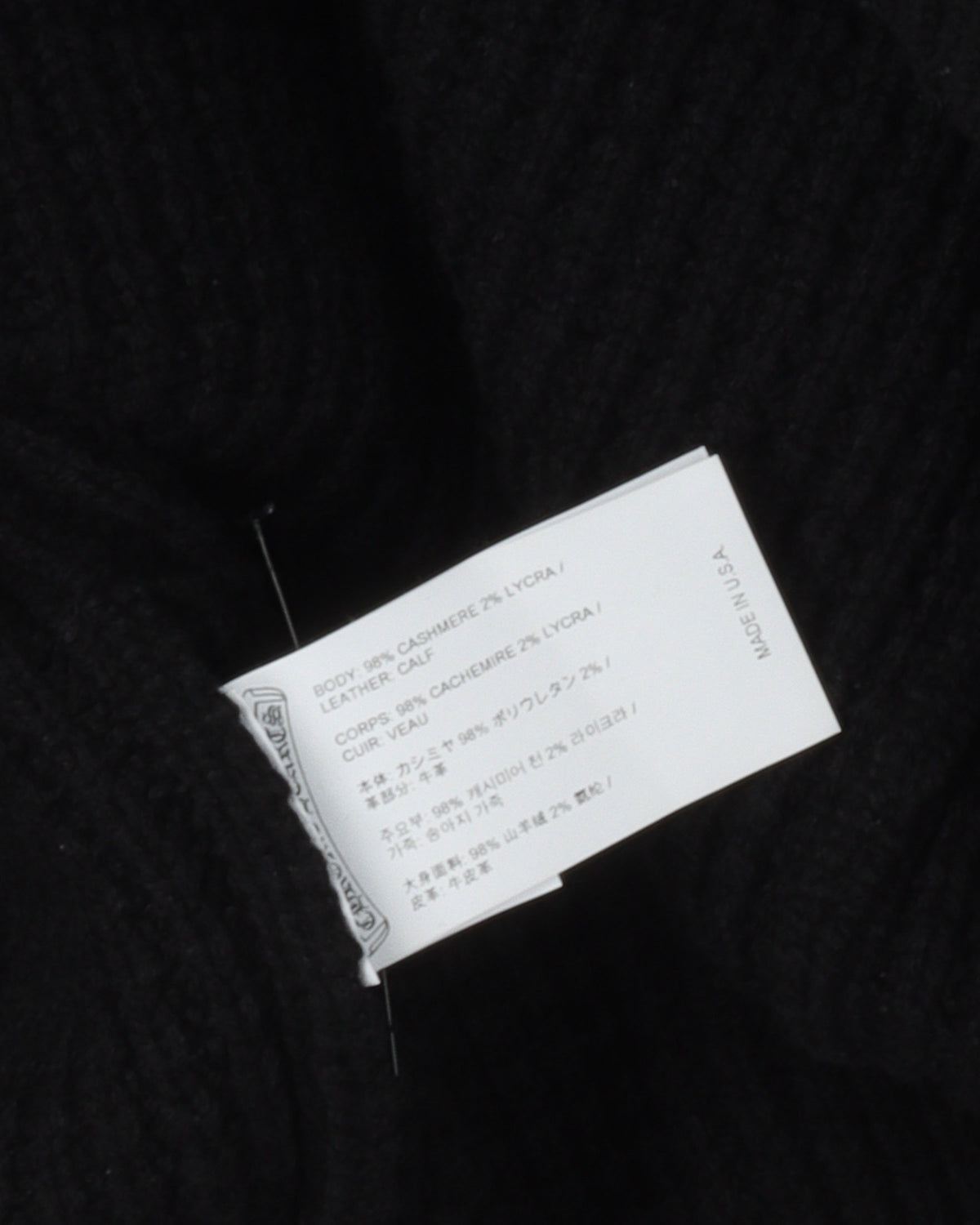 Cross Patch Cashmere Sweater