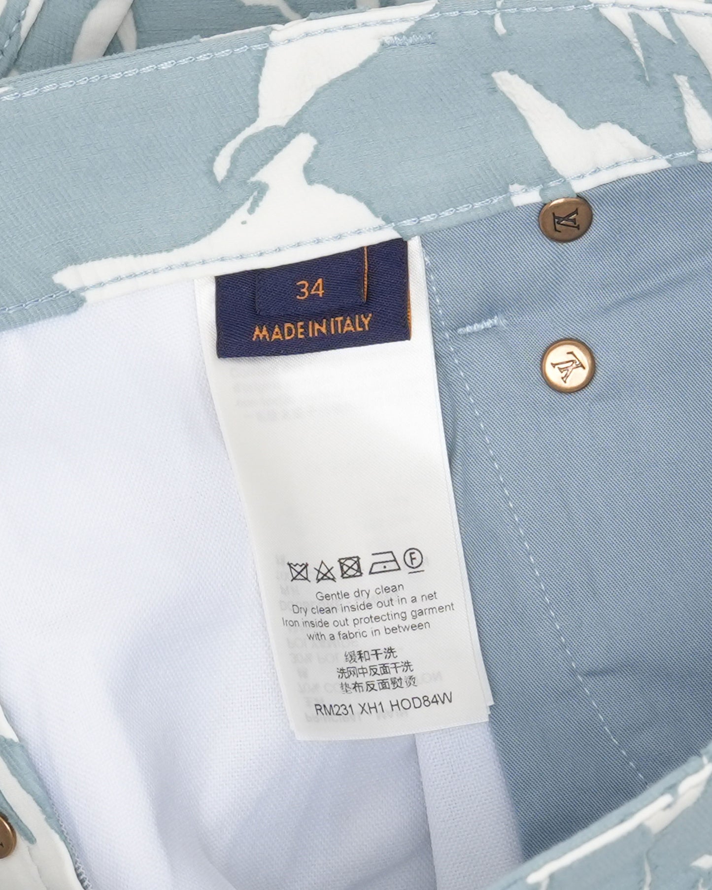 Pleated Floral Jeans