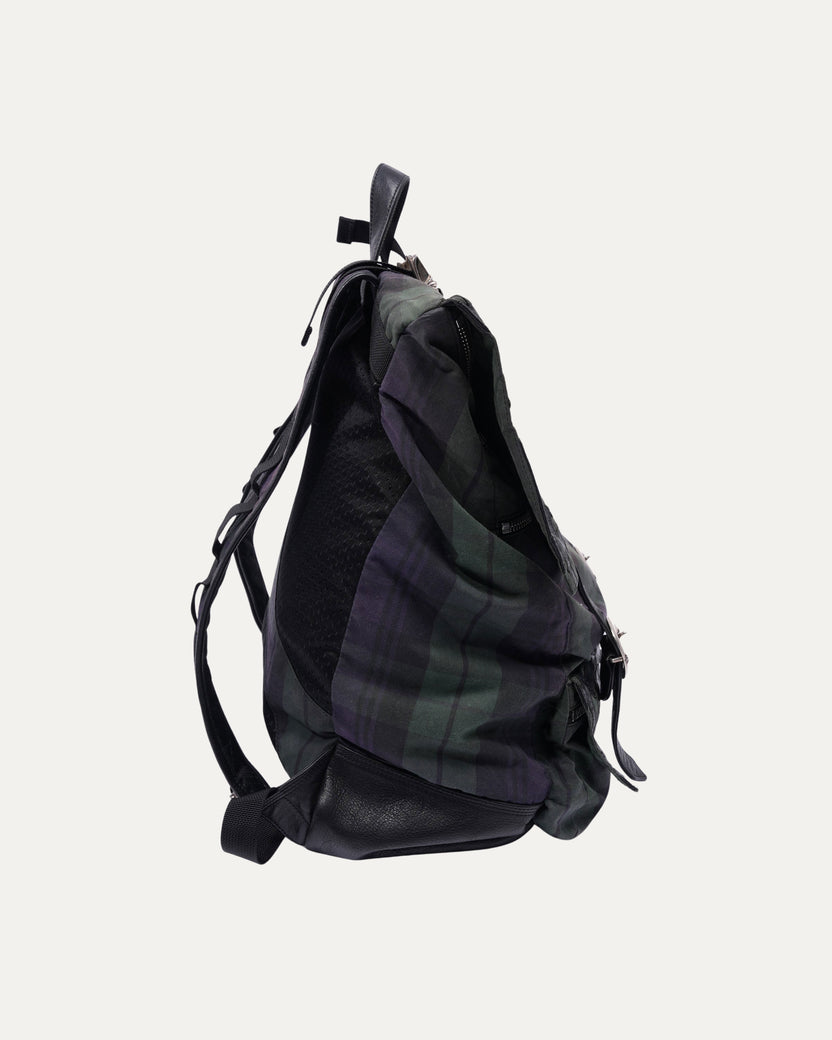 Cross Patch Plaid Gunslinger Moto Backpack