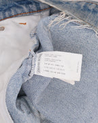 Levi's 505 Orange Tab Cross Patch Cutoff Denim Shorts