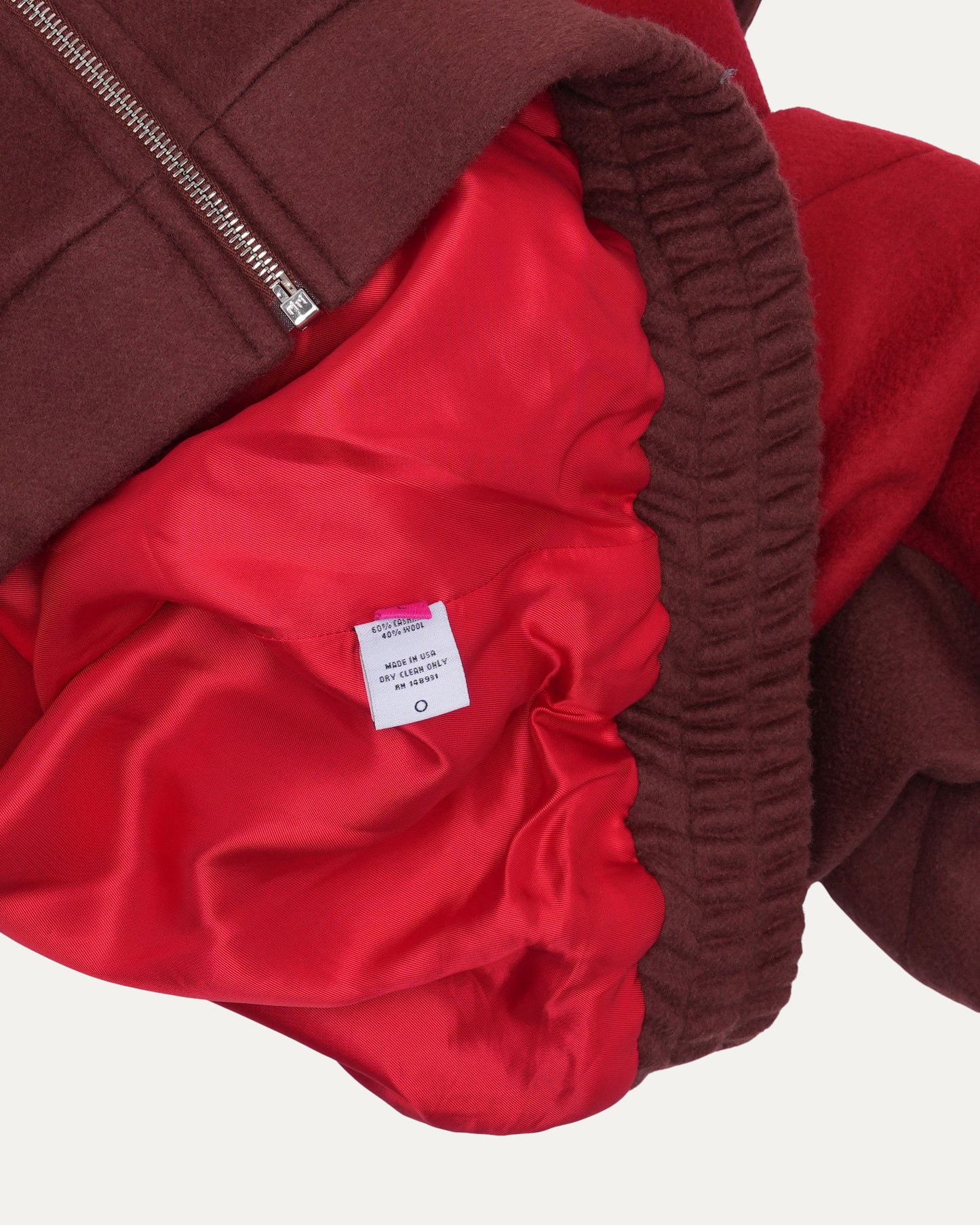 Cashmere Blend Colorblock Jacket