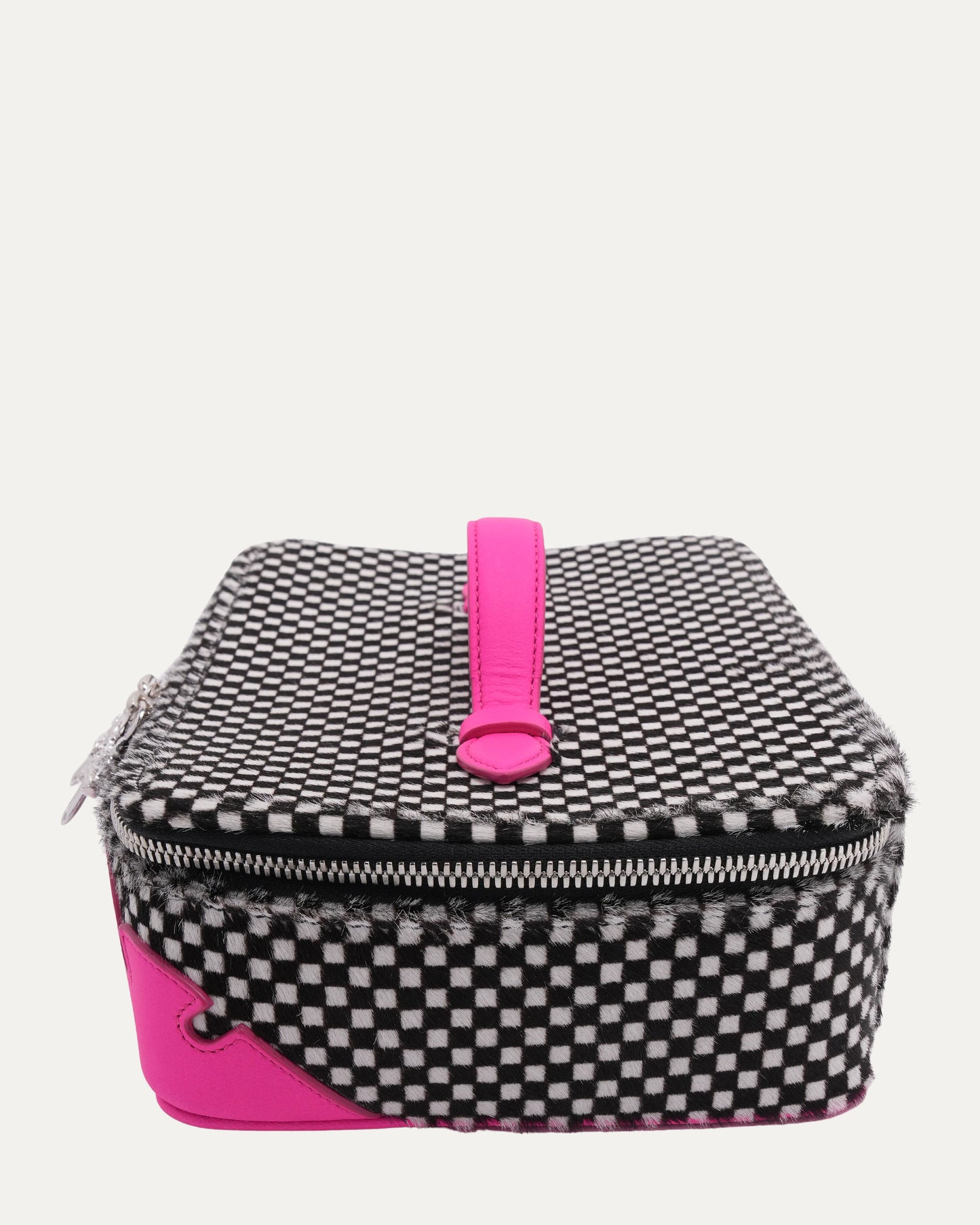 Houndstooth Pony Hair Jewelry Case