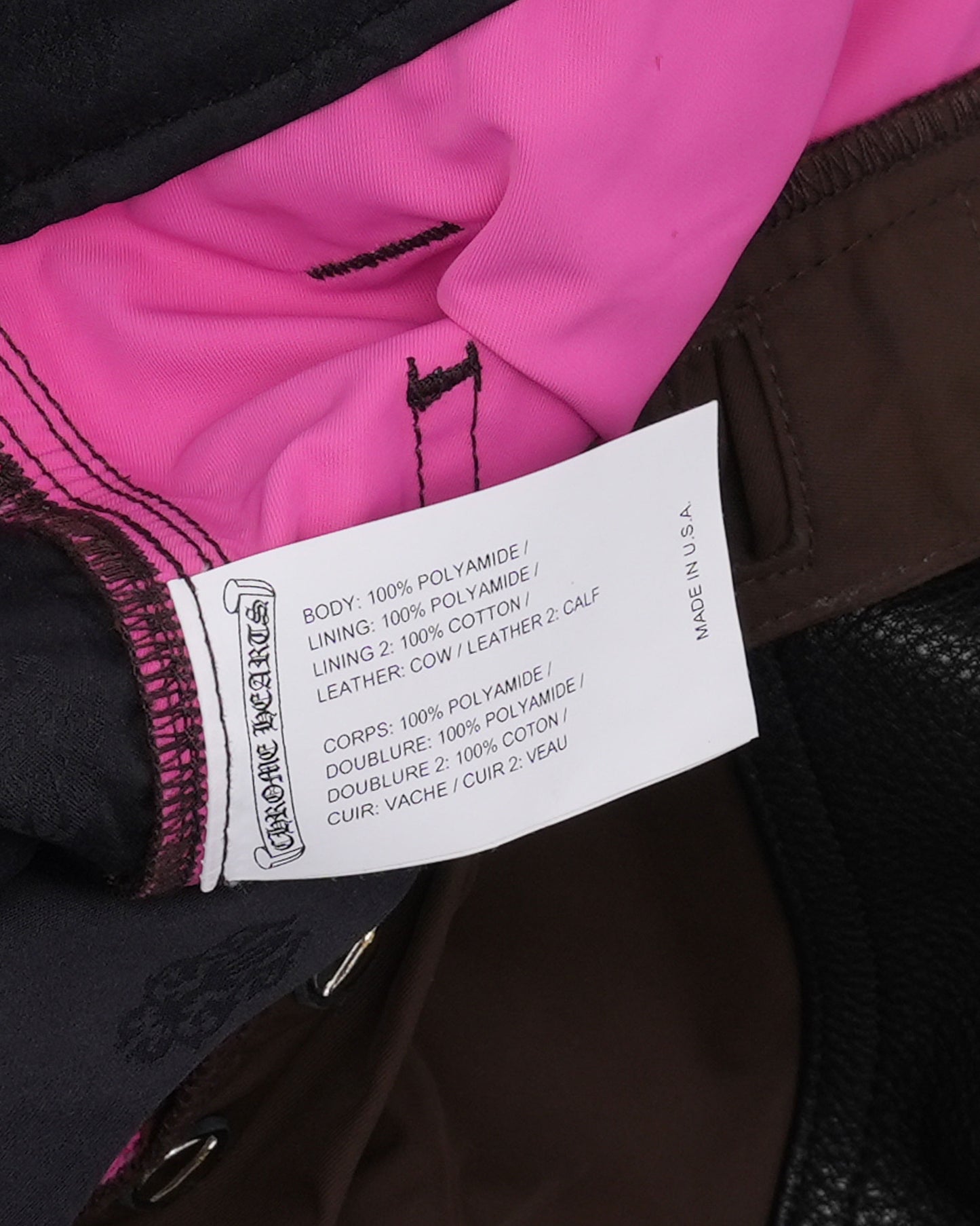 Nylon and Leather Double Knee Carpenter Pants