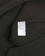 Ribbed Logo Crewneck Sweater