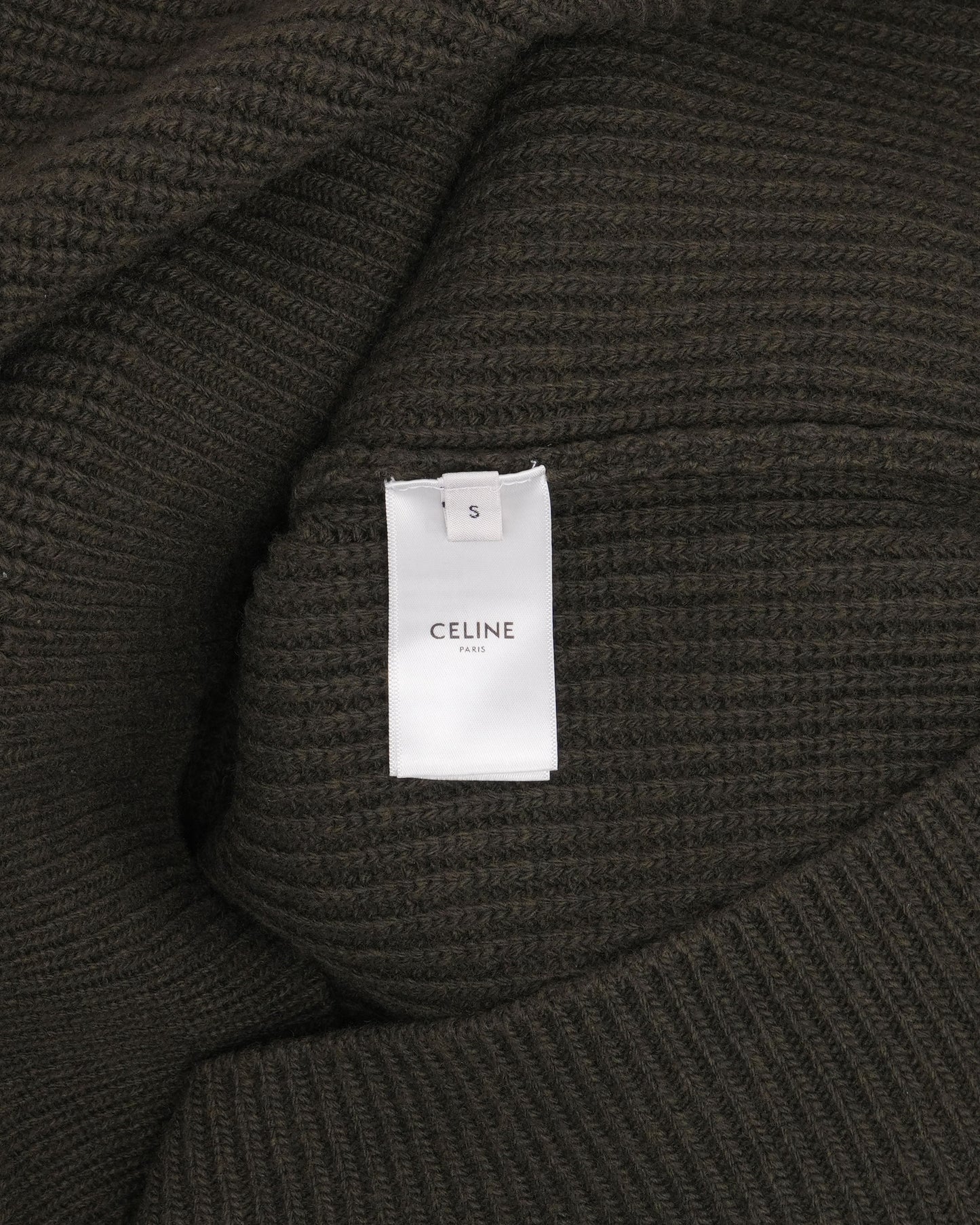 Ribbed Logo Crewneck Sweater