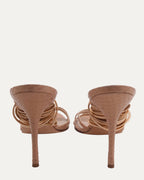 Snake Lace Up Heels