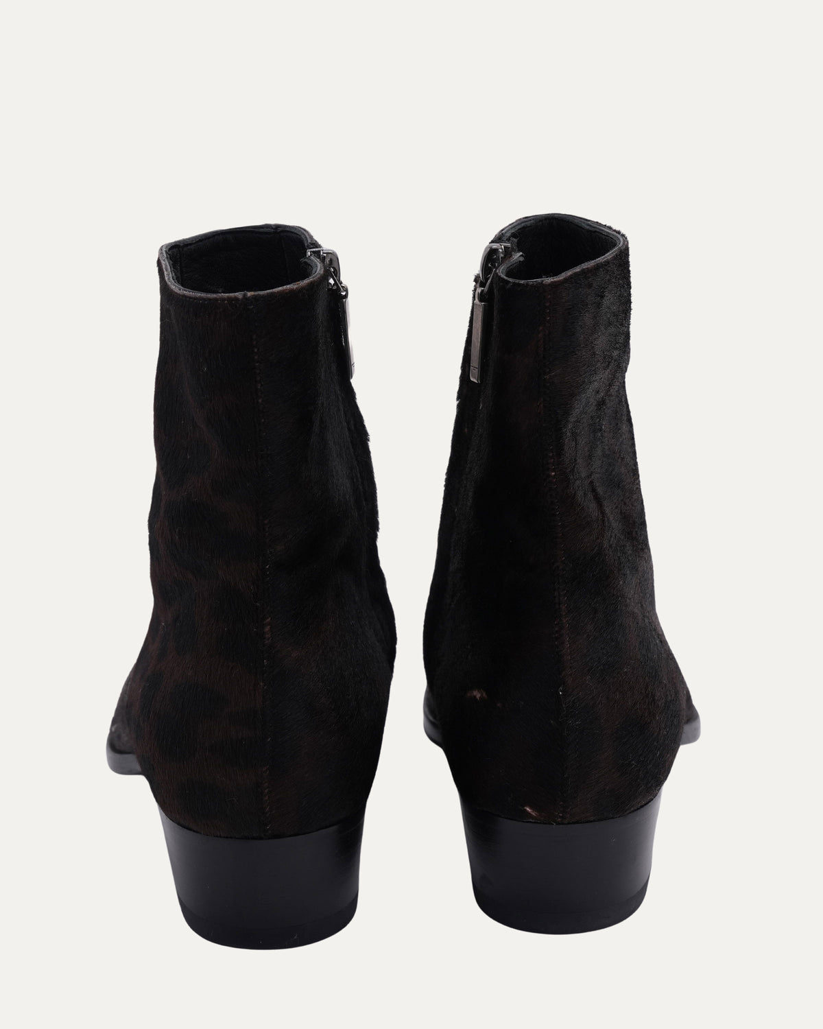 Leopard Print Pony Hair Wyatt Boots
