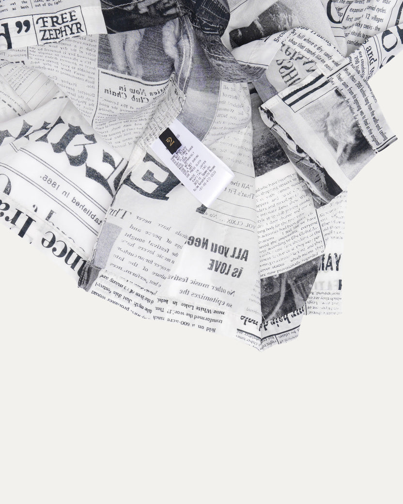 Newspaper-Print Shirt