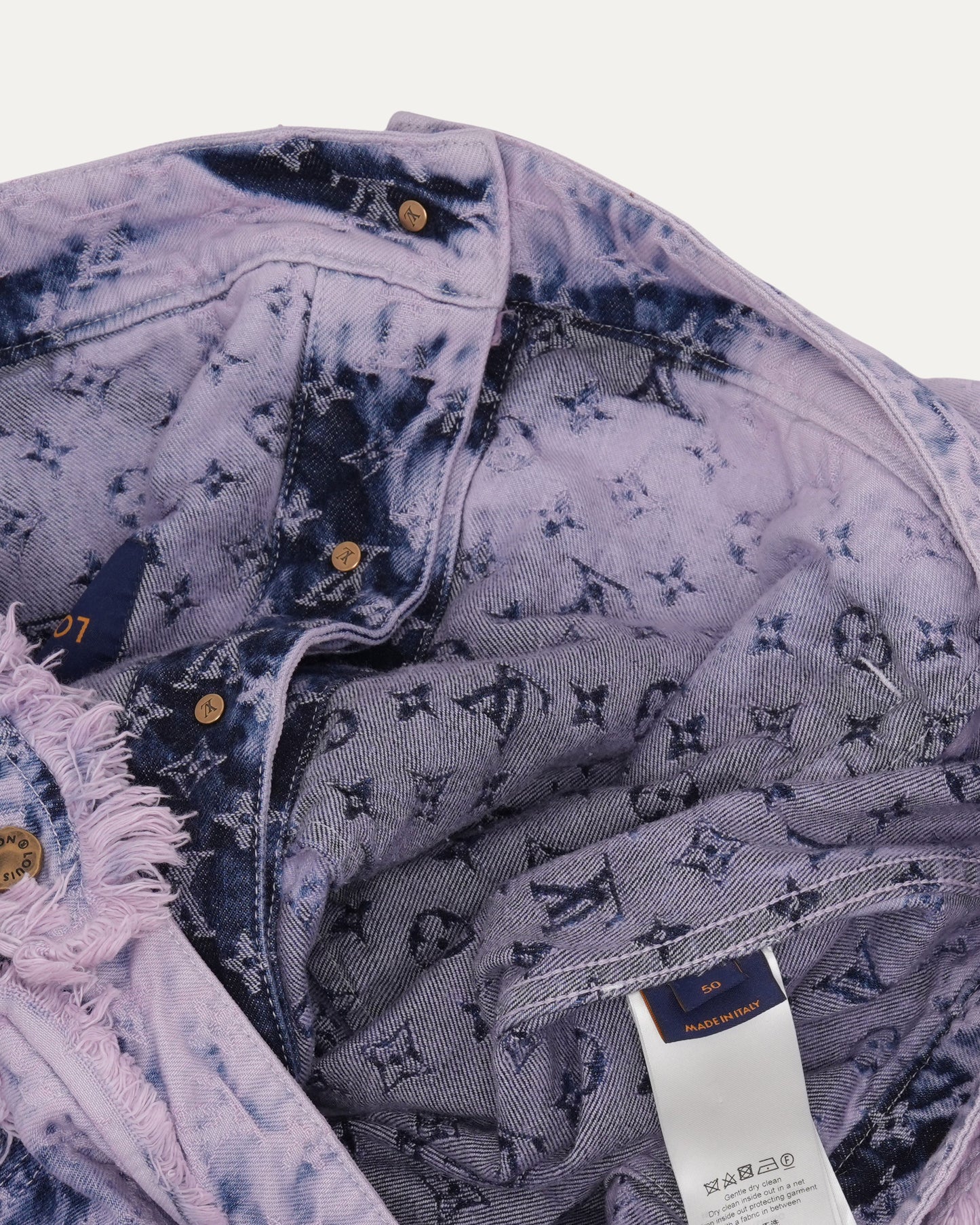 Fringed Monogram Boyhood Denim Jacket