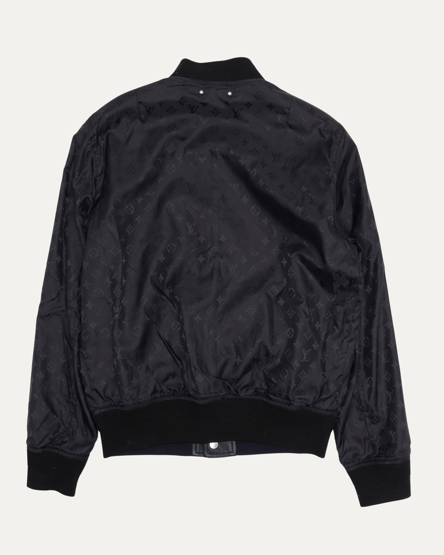 Monogram Reversible Leather Varsity Jacket
