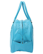 Leather Fleur Cross Patch Bowling Bag