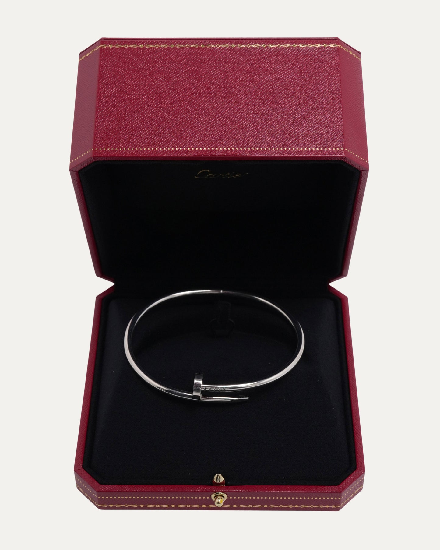 White Gold Nail Bracelet