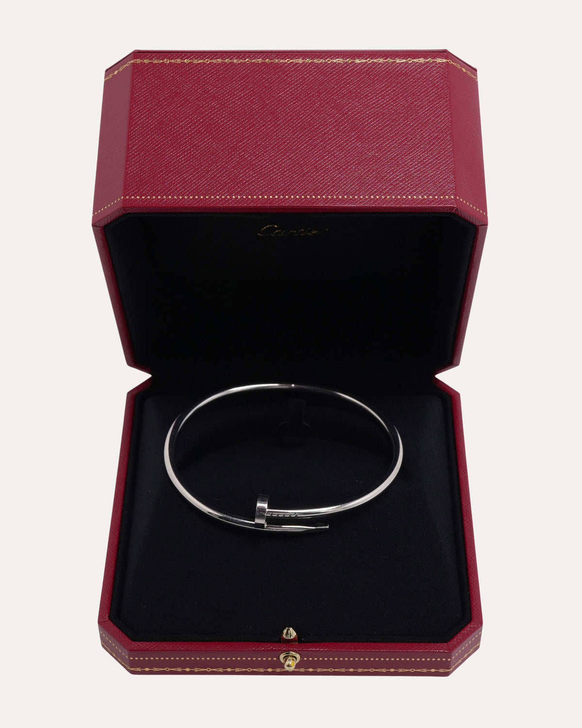 White Gold Nail Bracelet