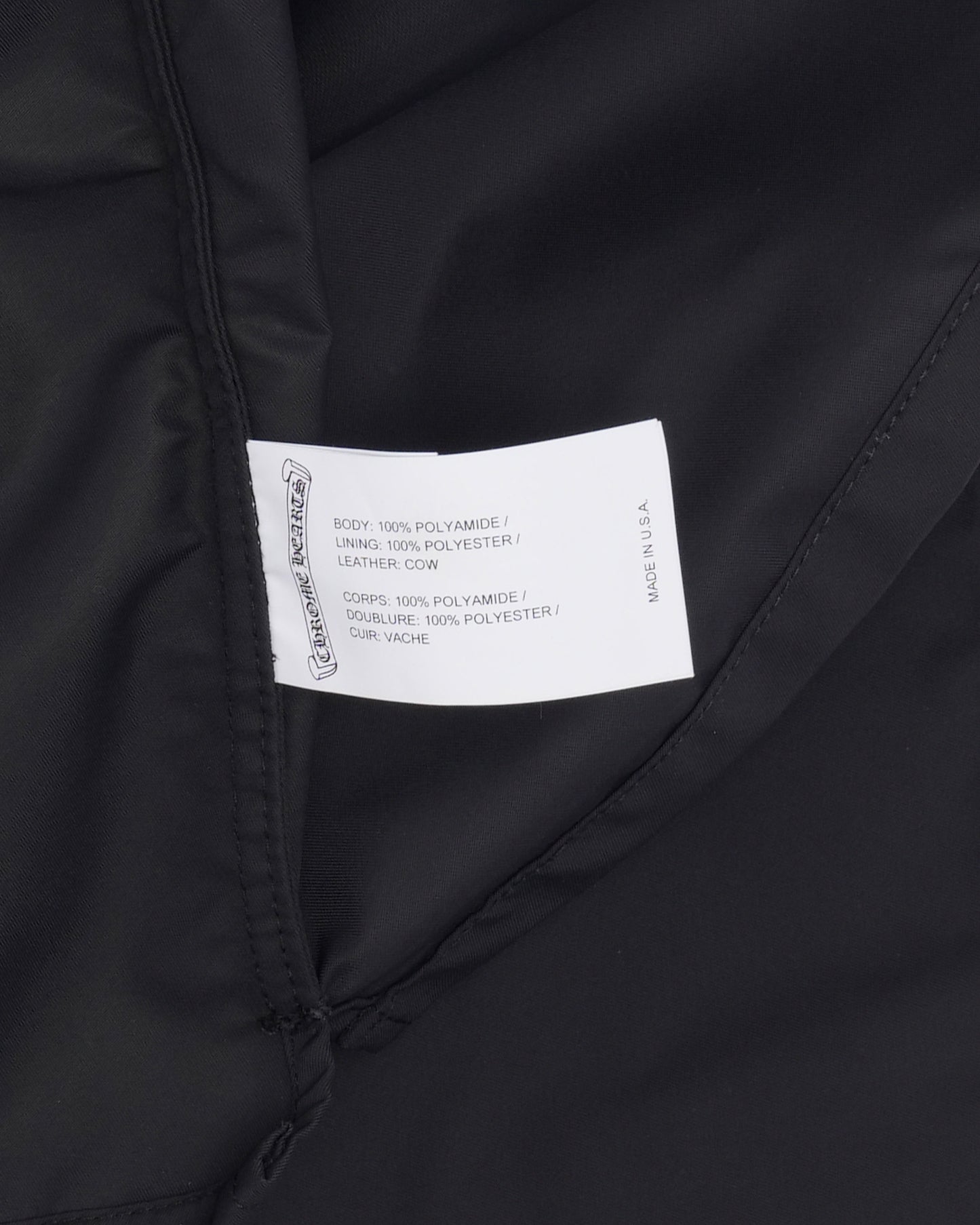Nylon Leather Sedated Zipper Shirt