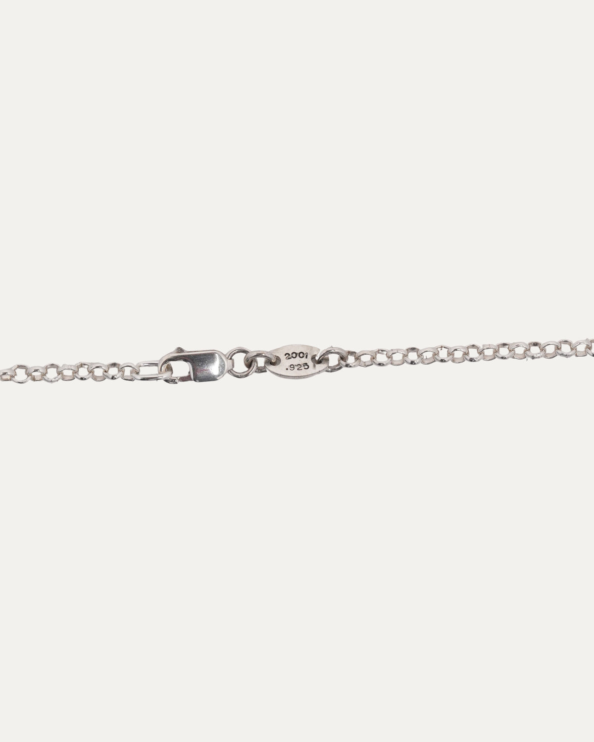 Safety Pin Roll Chain Necklace