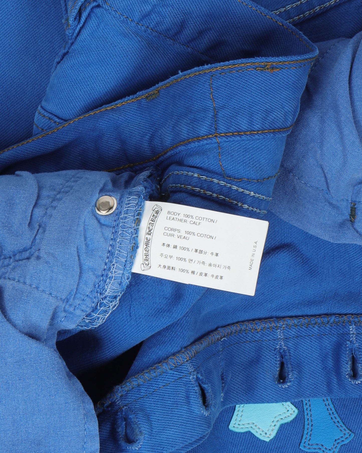 Dyed Levi Cross Patch Jeans