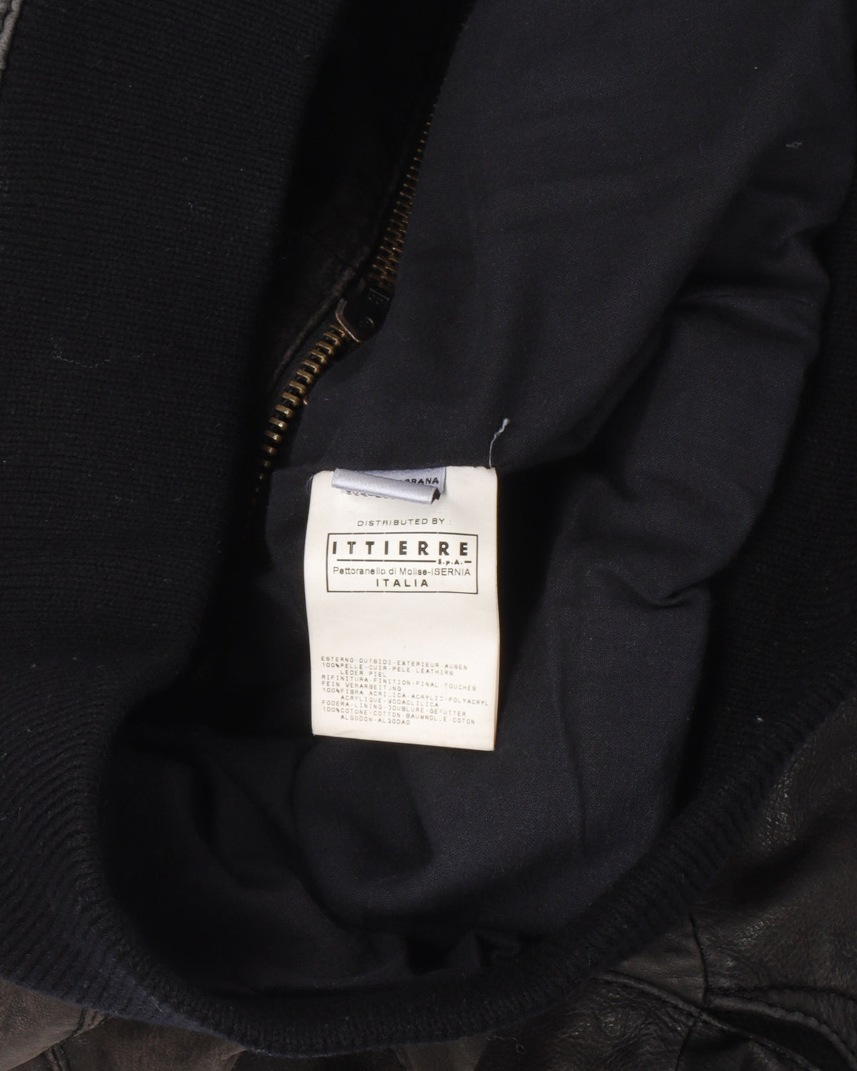 Leather Bomber Jacket