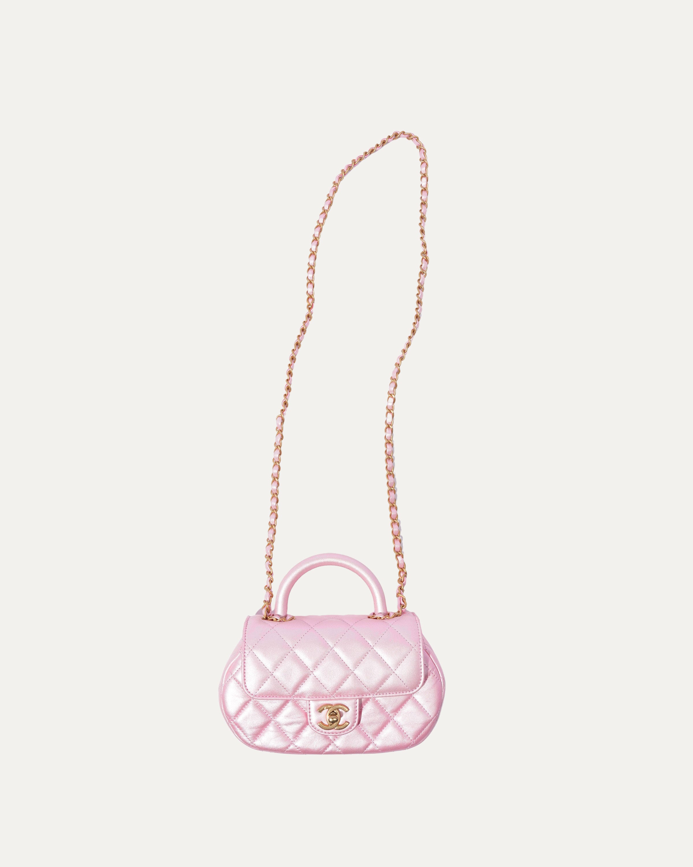 Mini Flap Bag With Top Handle