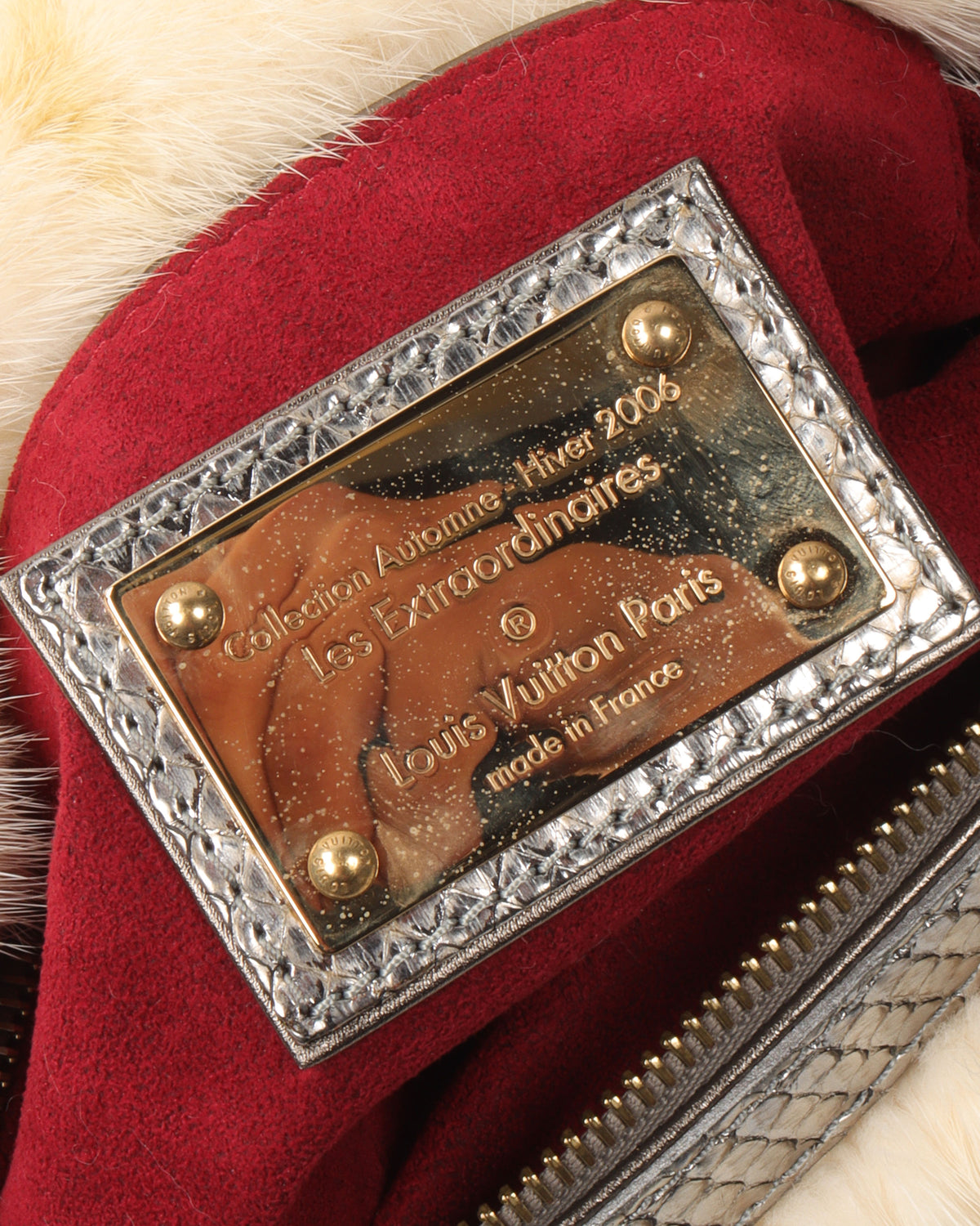 Multicolor Monogram Mink and Silver Python Les Extraordinaires Bum Bag (2006)