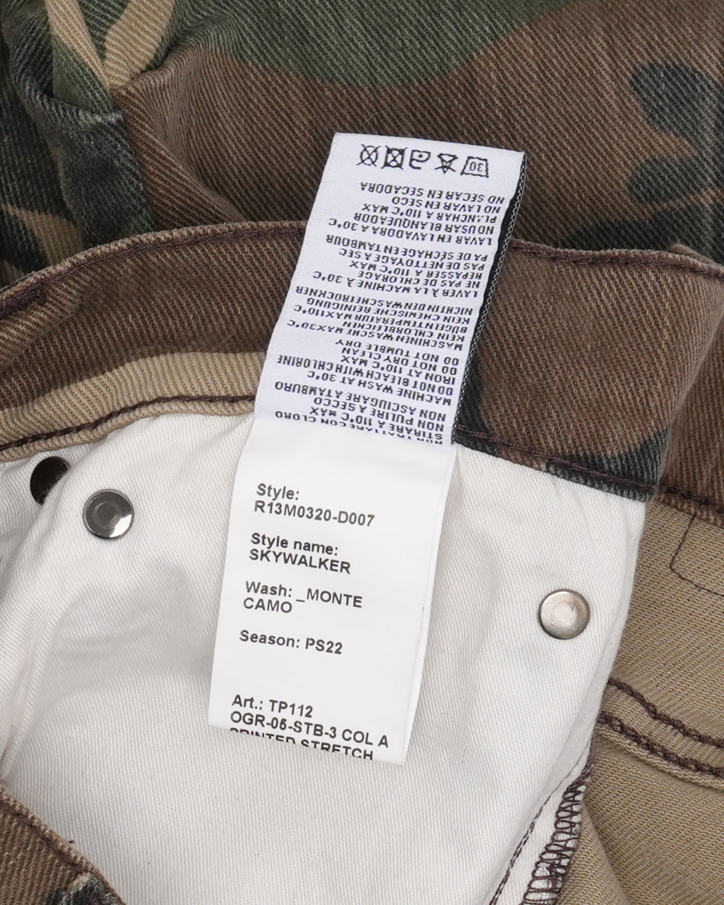 Camouflage Skywalker Denim Jeans