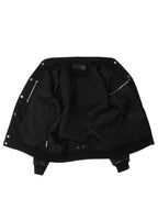 Cross Patch Cashmere Varsity Jacket