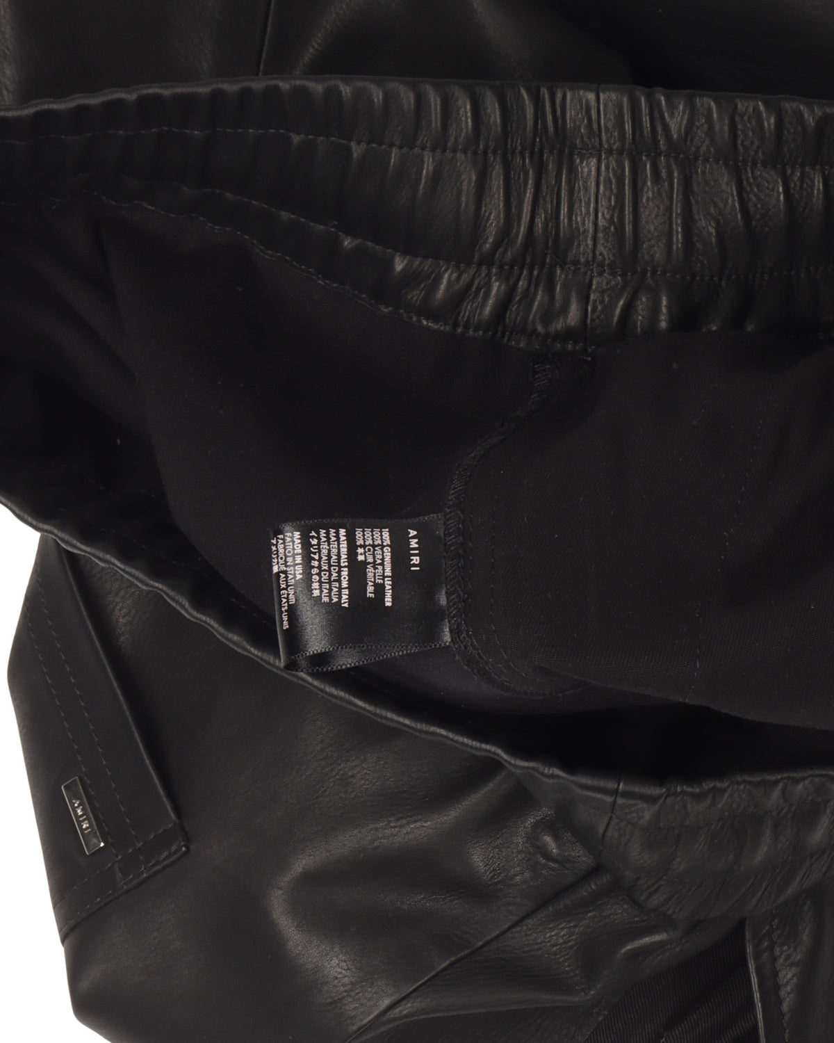 Leather Jogger Pants