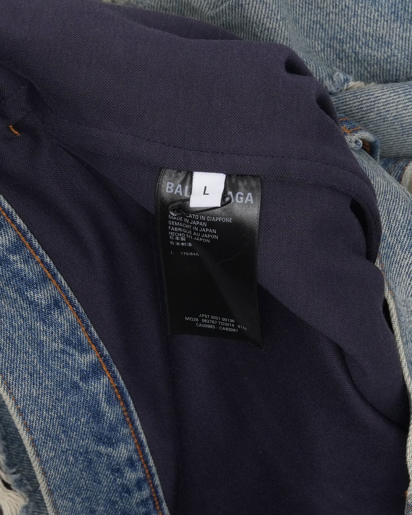 Afterworld Distressed Layered Baggy Jeans
