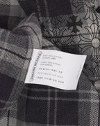 Monogram Cross Patch Loose Ends Flannel Shirt