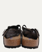 Dagger Embellished Birkenstock Boston Suede Mule