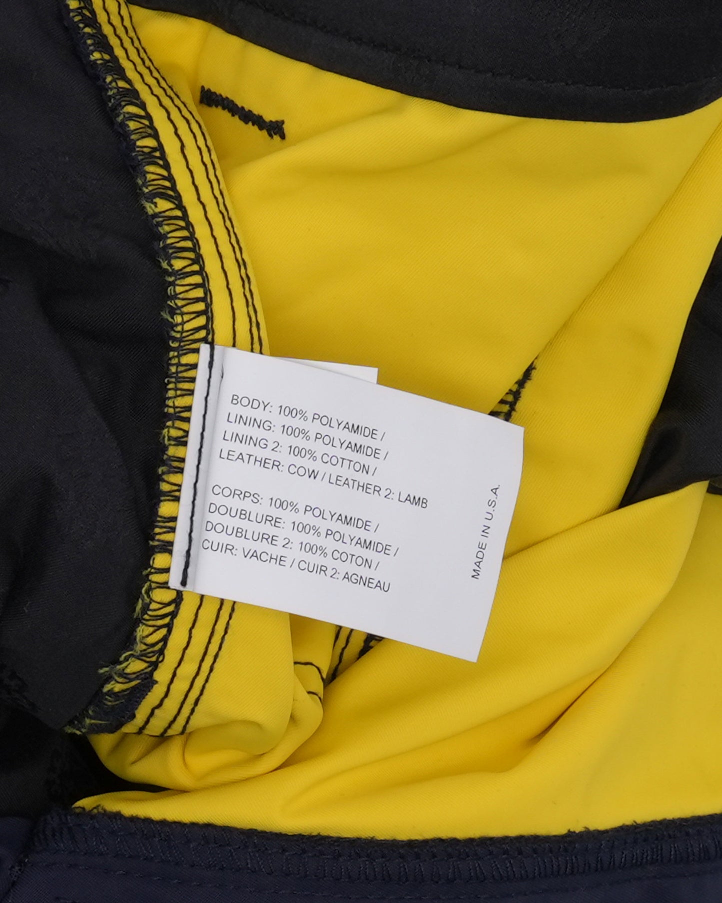 Nylon and Leather Double Knee Shorts