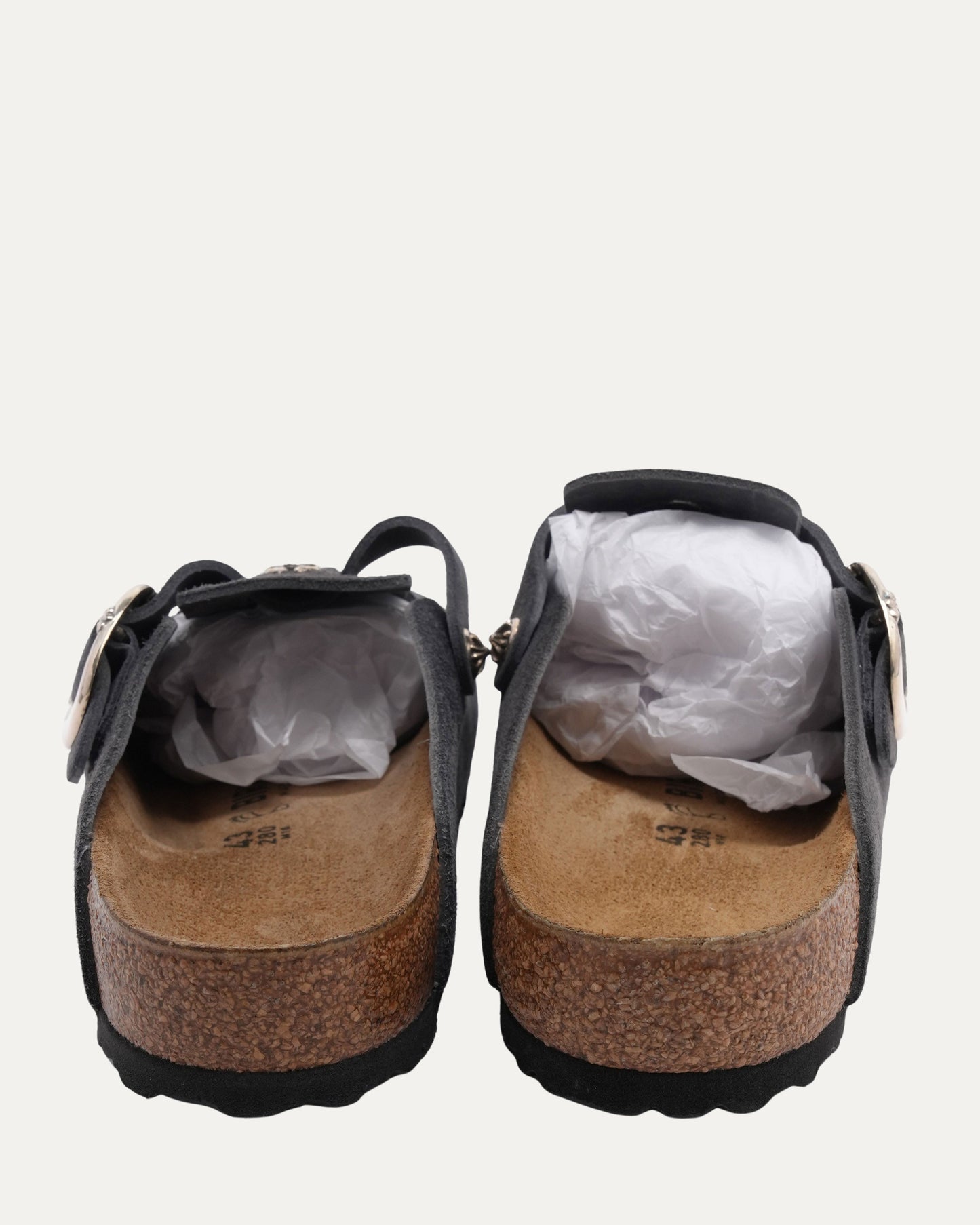 Dagger Embellished Birkenstock Boston Suede Mule