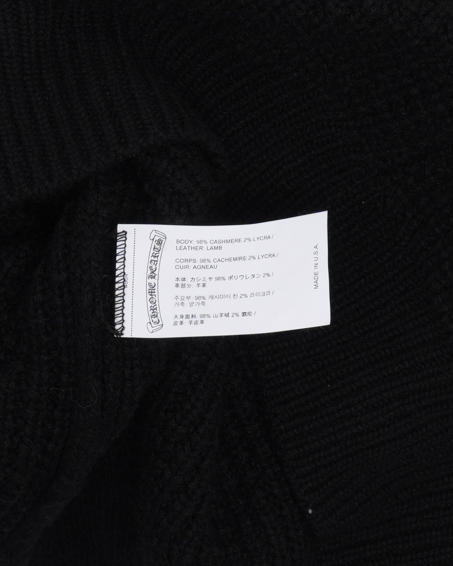 Cashmere Cross Patch Hit & Run Sweater
